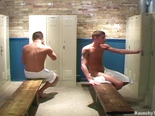 RaunchyTwinks Video: Hot locker fuck