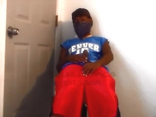 Basketball Uniform/PVC Underwear Sag, Piss, & Cum!